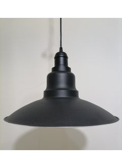 Riolight Retro Black Inside White Single Metal Pendant Diameter: 37CM  - Image 2
