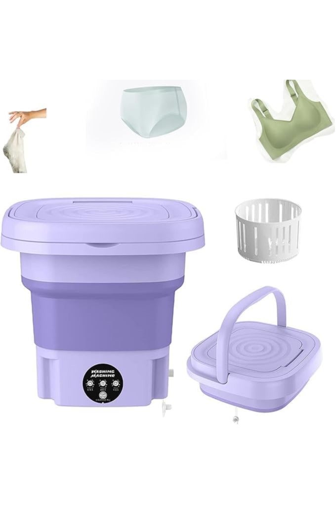 غسالة قابلة للطي متعددة الوظائف بسعة 9 لتر – تصميم مدمج ومحمول – مثالية للسفر والغسيل الخفيف – ألوان متعددة - Image 1