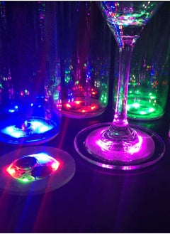 Y&D LED Coaster Light Up Coasters for Drinks Liquor Bottle Stickers Coasters Flash Bar Coaster Club Bar Party Wedding Decor Multicolor 25 Pack  - Image 4