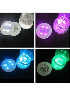 Y&D LED Coaster Light Up Coasters for Drinks Liquor Bottle Stickers Coasters Flash Bar Coaster Club Bar Party Wedding Decor Multicolor 25 Pack  - Image 3