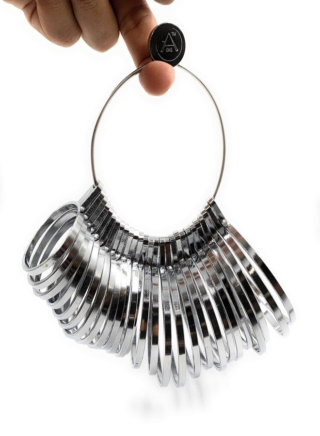 Aone Bangle & Bracelet Sizer Gauge 1-27 Bangle Metal Gauge for Measuring Sizes on Hand Wrist for Jewellery Makers/Retailers, Showroom, Boutique, Stores & Hobby Crafts DIY - Image 5