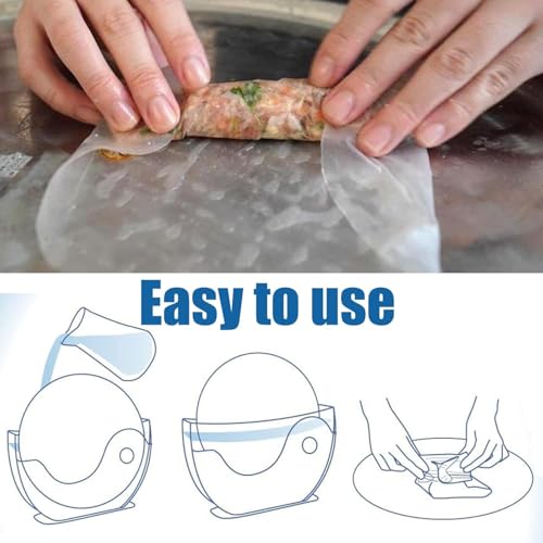 Aihmilcl P aper Bowls R ice Holder R ice P aper W rappers for S pring R olls W rappers R ice P aper Water Bowl S pring R oll Water Bowl Use To Egg R oll W rappers Rice Container Wonton W rapper Rice - Image 3