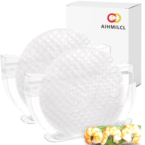 Aihmilcl P aper Bowls R ice Holder R ice P aper W rappers for S pring R olls W rappers R ice P aper Water Bowl S pring R oll Water Bowl Use To Egg R oll W rappers Rice Container Wonton W rapper Rice - Image 1