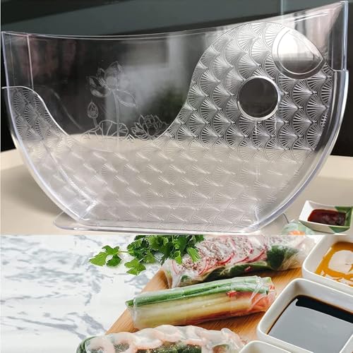 Aihmilcl P aper Bowls R ice Holder R ice P aper W rappers for S pring R olls W rappers R ice P aper Water Bowl S pring R oll Water Bowl Use To Egg R oll W rappers Rice Container Wonton W rapper Rice - Image 2