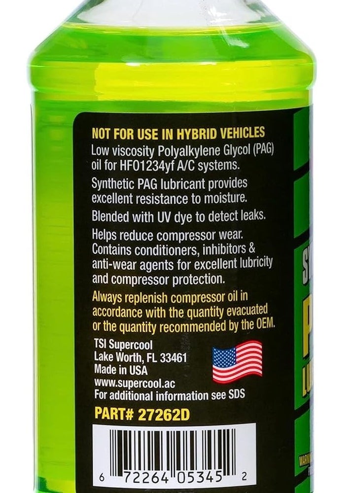 TSI Supercool HFO-1234yf PAG 46 Synthetic Lubricant 8oz - Image 2
