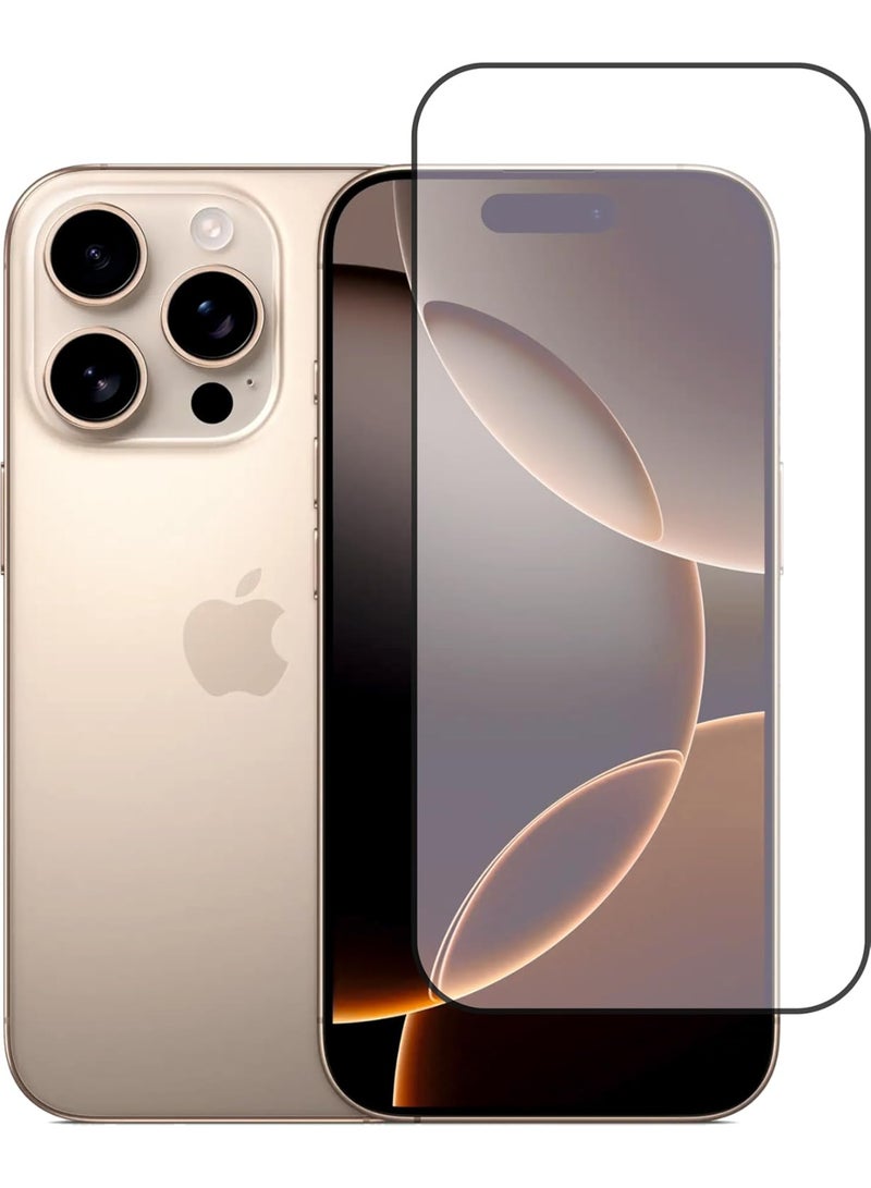 اسكرينة اطار اسود متوافق مع هاتف ايفون 16 برو ماكس 6.7 - Image 1