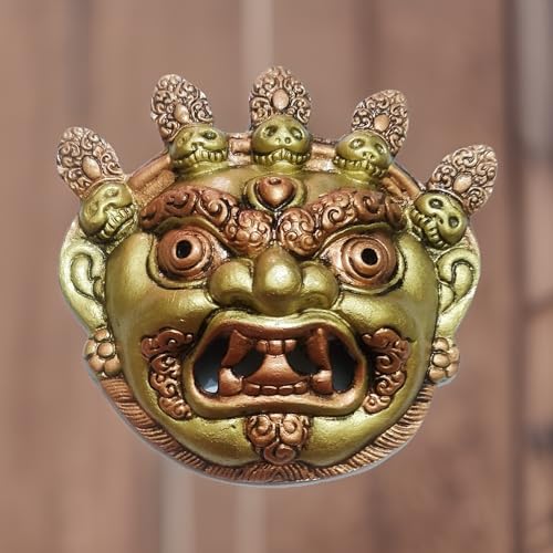 Salvus APP SOLUTIONS Golden Metal Panch Khopadi Bhoot Nazar Battu Wall Hanging – Evil Eye Protector & Vastu Kawach for Home, Shop & Office Entrance (6x6 Inch) - Image 5