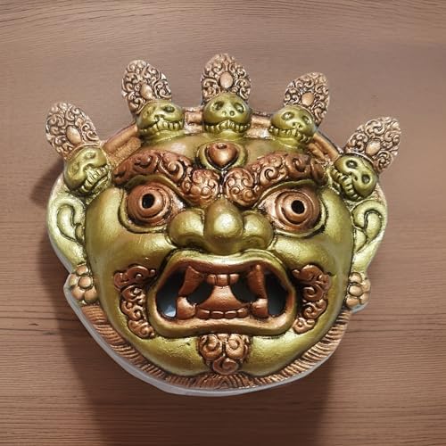 Salvus APP SOLUTIONS Golden Metal Panch Khopadi Bhoot Nazar Battu Wall Hanging – Evil Eye Protector & Vastu Kawach for Home, Shop & Office Entrance (6x6 Inch) - Image 4