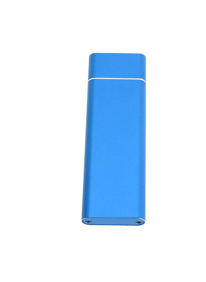 Thoraya M.2 PCI-e NVMe/SATA dual protocol solid state drive enclosure Type-C high speed transmission aluminum alloy mobile hard drive enclosure blue  - Image 3