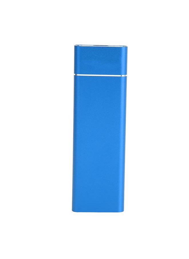Thoraya - M.2 PCI-e NVMe/SATA dual protocol solid state drive enclosure Type-C high speed transmission aluminum alloy mobile hard drive enclosure blue - Image 1