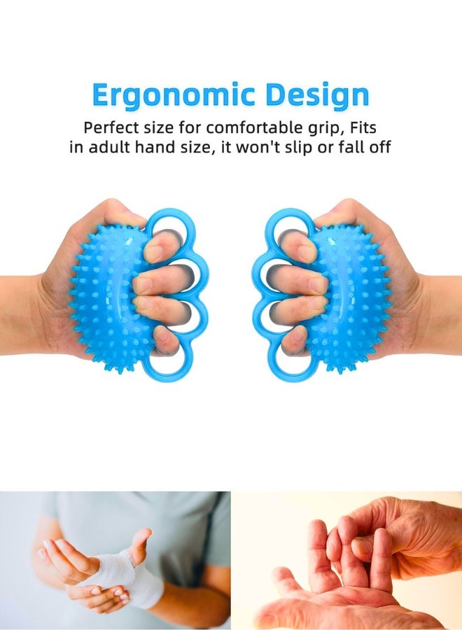 Chase Up Hand Exercise Ball Finger Therapy Ball - Grip Strengthening Improve Flexibility Squeeze Stress Relief Balls, Resistance Strength Trainer for Wrist - Image 4
