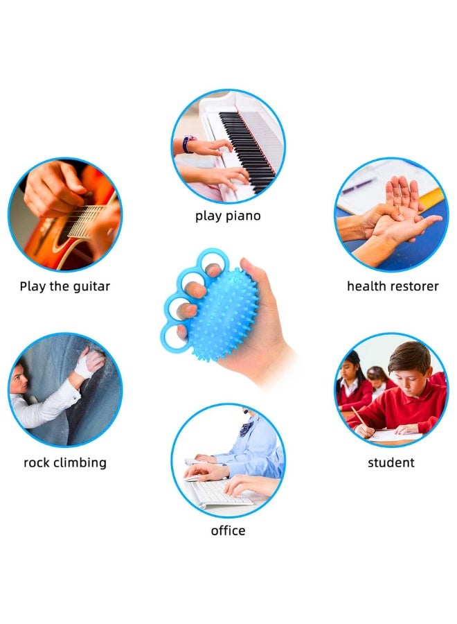 Chase Up Hand Exercise Ball Finger Therapy Ball - Grip Strengthening Improve Flexibility Squeeze Stress Relief Balls, Resistance Strength Trainer for Wrist - Image 2