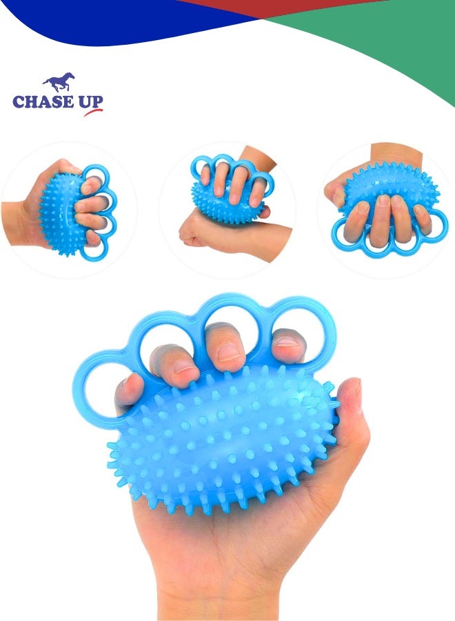 Chase Up Hand Exercise Ball Finger Therapy Ball - Grip Strengthening Improve Flexibility Squeeze Stress Relief Balls, Resistance Strength Trainer for Wrist - Image 1