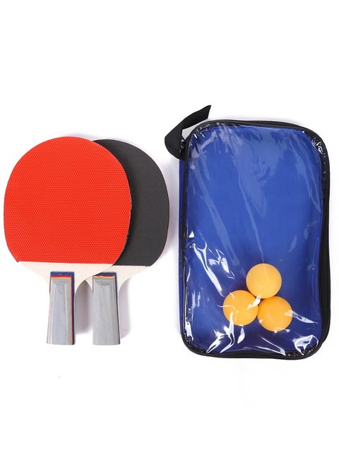 2 Finished Ping Pong Rackets And 3 Ping Pong Balls