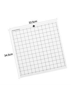KIIUMI 3-Piece Adhesive Cutting Mat With Measuring Grid Clear  - Image 2