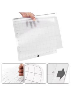 KIIUMI 3-Piece Adhesive Cutting Mat With Measuring Grid Clear  - Image 4