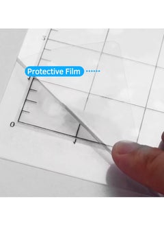 KIIUMI 3-Piece Adhesive Cutting Mat With Measuring Grid Clear  - Image 5