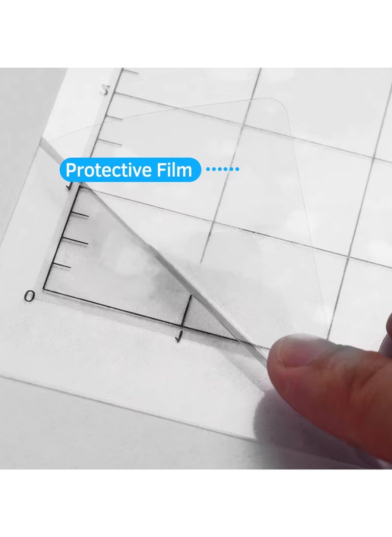 KIIUMI - 3-Piece Adhesive Cutting Mat With Measuring Grid Clear - Image 1