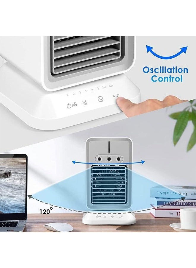 JOGAMS Portable Air Conditioner Cooling Fan, Rechargeable Air Conditioner, Evaporative Mini Air Conditioner, 3 Win Speeds and 2-4H Timer, Personal Air Cooler with Humidifier for Bedroom Office - Image 4