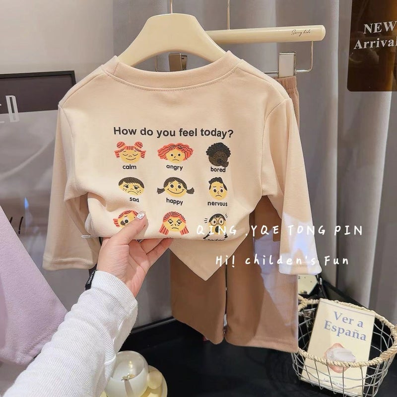 German Velvet Home Clothes Suit Girls Thermal Underwear Suit Korean Children'S Clothing A Generation Of Hair - Image 5