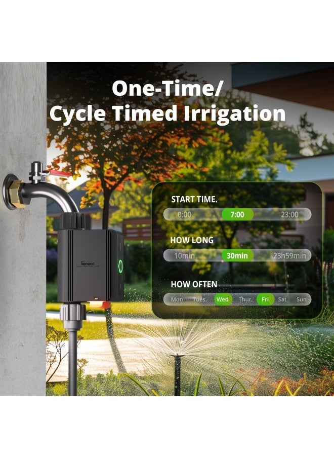 SWV Smart Water Valve Zigbee 3.0 Smart Home Irrigation Water Valve APP Remote Control with eWeLink Alexa Google