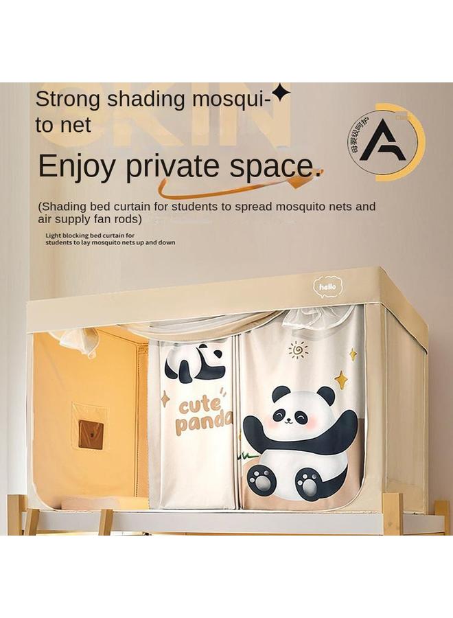 Bluejw Strong Shading Bed Curtain Student Dormitory Room Color Mosquito Net Integrated 2 M Long Upper And Lower Bunk Universal 90x 200 Uncoated - Image 2
