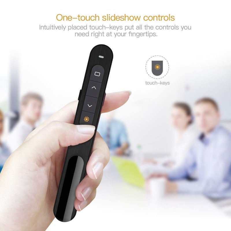rts Laser Pointer, Wireless Presenter for Presentation, Slide Changer, USB Power Point Remote Control Pen,PPT Controller for Mac/Computer/Laptop Windows Presentation Clicker for Keynote/Google Slides - Image 2