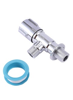 LAWAZIM 2-Piece Plastic Corner Valve - Metal  - Image 1
