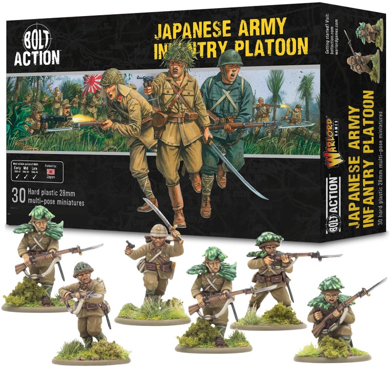 Warlord Games Japanese Army Infantry Platoon 28mm Scale Plastic Miniatures for Bolt Action Highly Detailed World War 2 Miniatures - Image 3