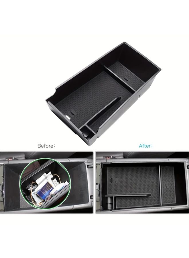 Black Center Console Organizer Armrest Storage Box Tray For Kia K5 2021 2025 Models - Image 3