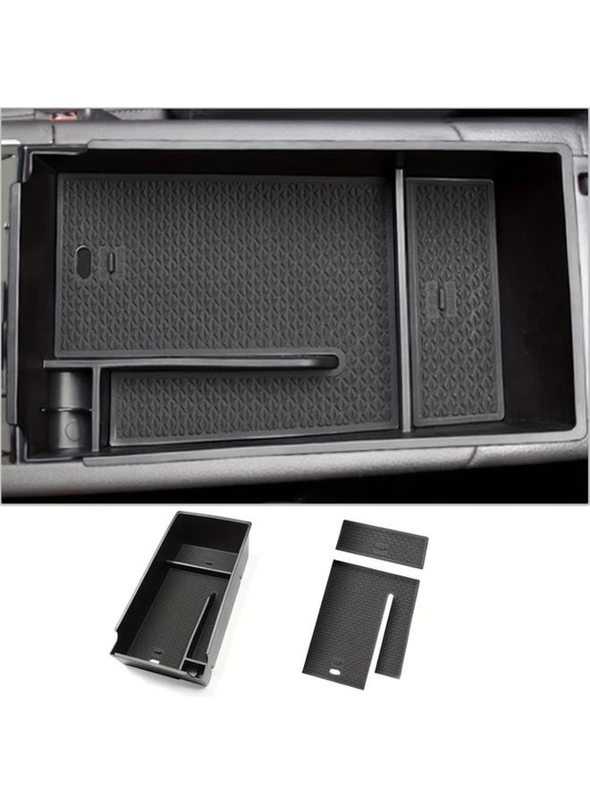 Black Center Console Organizer Armrest Storage Box Tray For Kia K5 2021 2025 Models - Image 4