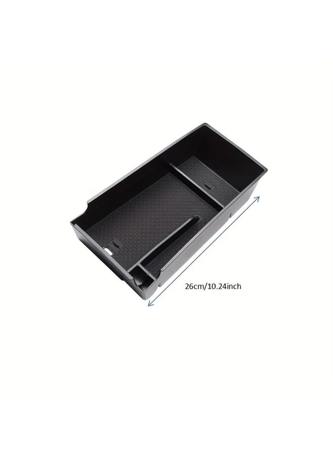 Black Center Console Organizer Armrest Storage Box Tray For Kia K5 2021 2025 Models - Image 2