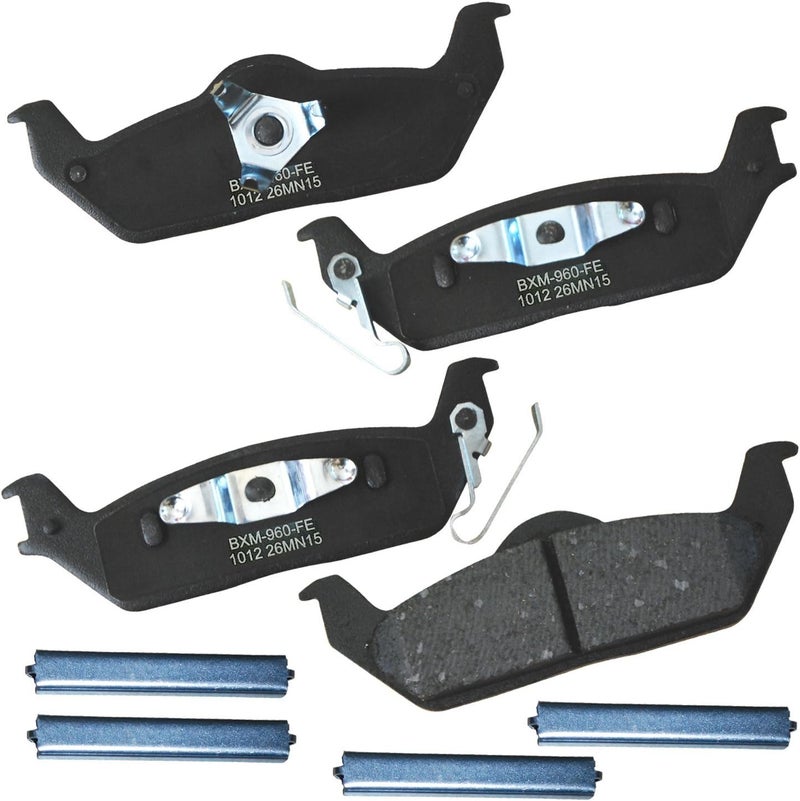 Bendix Premium SBM1012 Semi-Metallic Rear Brake Pads for Ford F-150 2011-2004, Lobo 2005-2003, Lobo 2014-2009, Lincoln Mark LT 2008-2006, Mark LT 2011-2010 - Image 1