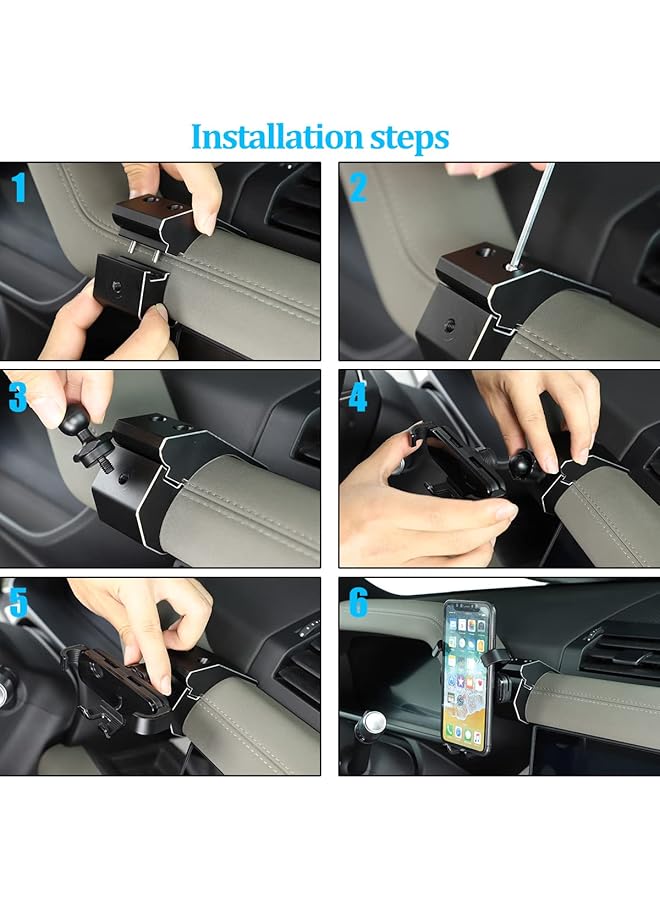 Oasisgalore Phone Mount Fit For Land Rover Defender 110 90 2020-2022 Car Center Console Mobile Phone Holder Land Rover Defender Special Mobile Phone Holder Decorative Accessories - Image 4