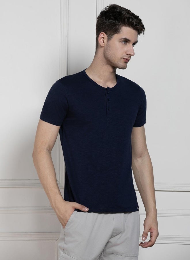Dennis Lingo Regular Fit Navy Cotton T-Shirt – Classic and Comfortable  - Image 5