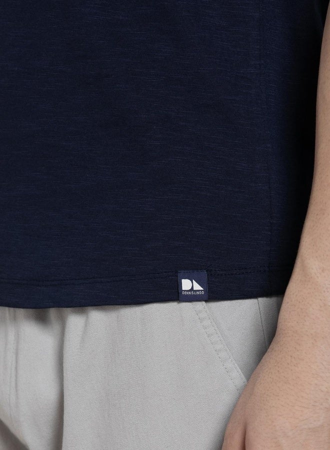 Dennis Lingo Regular Fit Navy Cotton T-Shirt – Classic and Comfortable  - Image 3