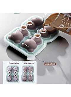 IBAMA 3D Cute Bear Ice Cube Mold 4 Cavity Silicone Animal Mold Ice Cube For Diy Iced Coffee Milk Tea Beverage Drink Decoration Reusable And Bpa Free  - Image 3