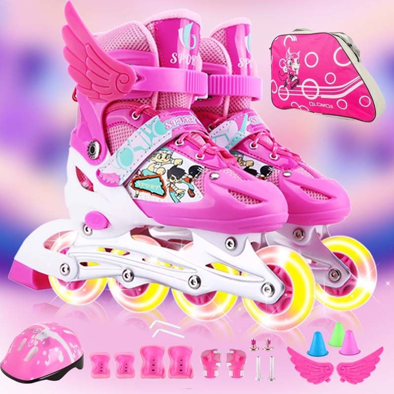 3-6-9-12 Years Old Boys And Girls Children'S Roller Skates Set Children'S Skating Roller Skates Beginners Mainland China Others - Image 2