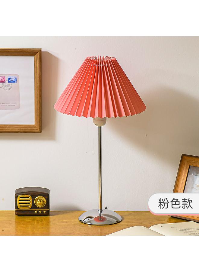 الأزرق جي دبليو إنز جديد الشمال الإبداعي النسيج مطوي غرفة المعيشة غرفة نوم الغلاف الجوي مصباح السرير الرجعية الغلاف الجوي مصباح طاولة الليل - Image 1