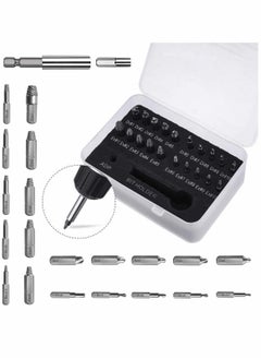 Y&D Damaged Screw Extractor 22 Pieces Kit of Broken Bolt Stripped Remover Multipurpose HSS with 1 Extension Bit Holder Socket Adapter  - Image 1