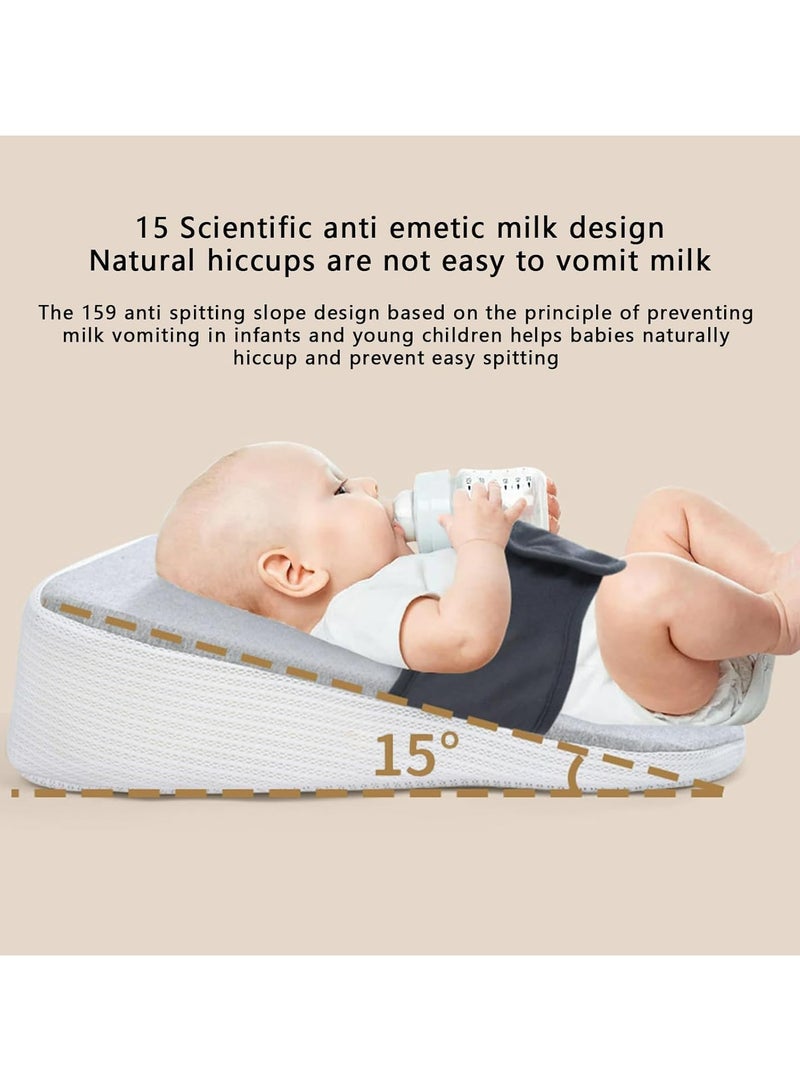 CMGTYYD Baby Wedge Pillow, Anti Roll Infant Support Reflux Wedge Pillow, Nursing Pillow for Infants, Breastfeeding Pillows, Baby Anti Spit Milk Nursing  - Image 2
