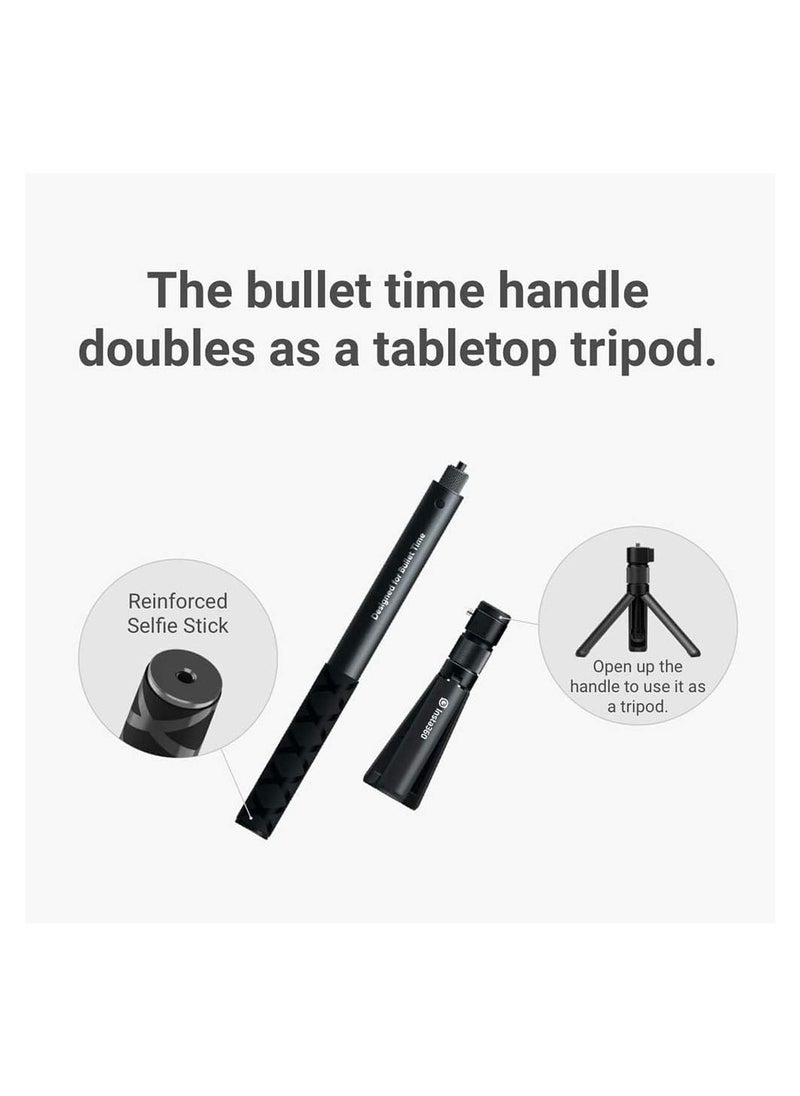 Insta360 - Insta 360 Bullet time Bundle invisible Selfie Stick with Folded Tripod - Image 1