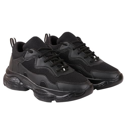 Shoetopia Girls Oscar Black Casual Shoe - 5 UK (Girls-Oscar-Black) - Image 1
