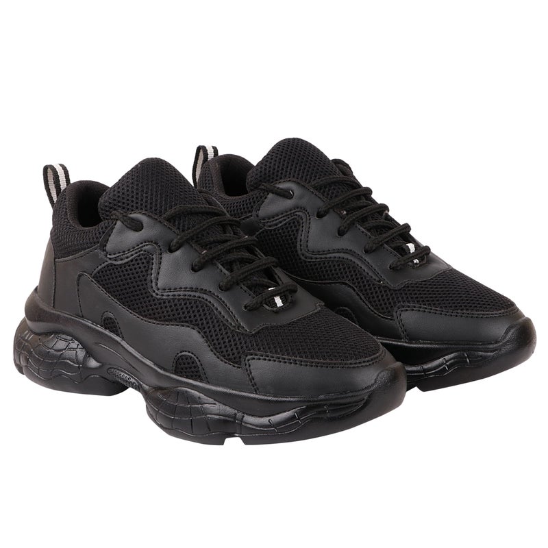 Shoetopia Girls Oscar Black Casual Shoe - 5 UK (Girls-Oscar-Black) - Image 2