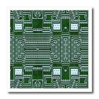3DROSE 3dRose ht_204250_3 Print of Circuit Board Close Up Iron on Heat Transfer, 10 by 10"  - Image 1