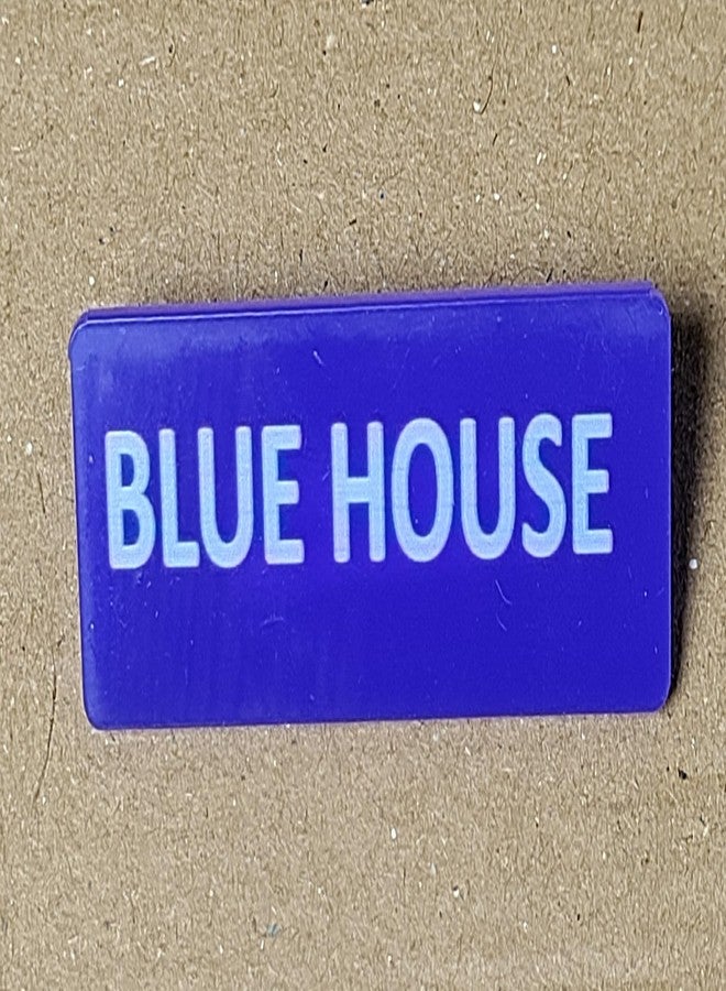 MOREL Class Blue House Badge in Blue Acrylic PINBACK USE for School, College Classes, Office Staff, Name Badge, You CAN Customize Batch |Pack of 5| - Image 5
