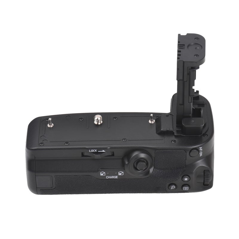 Battery Grip Black: Dual LP-E6 Battery Slot, Enhanced Vertical Stability - Ergonomic Leather Coating, Vertical Grip for Canon EOS R5/R5C/R6/R6 Mark II Mirrorless Cameras, Tripod Compatible - Image 1