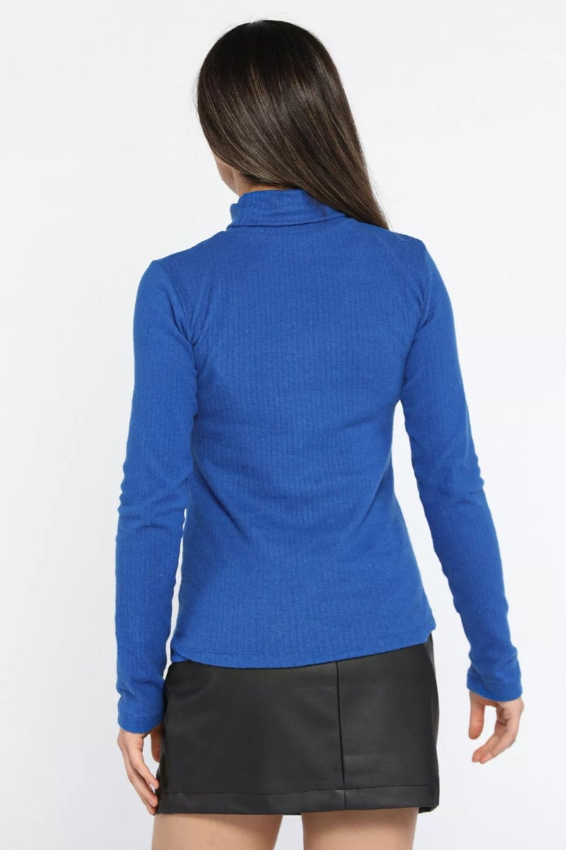 Gülseli Gulseli Turtleneck Ribbed Body Blouse - Image 3