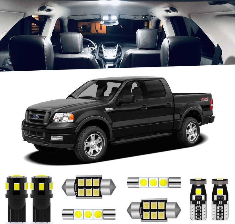 ENDPAGE 13-Piece LED Interior Light Kit for Ford F-150 (2004-2008) - White 6000K - Image 1