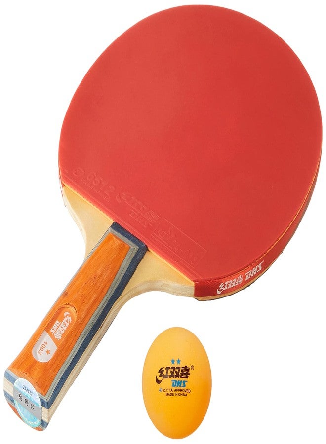 DHS TT BAT A1003 DHS WITH TT BALL DHS 40MM 2 STAR ORANGE (30 Pcs Box) - Image 1